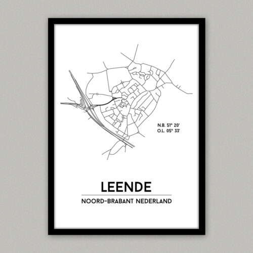 Leende plattegrond poster