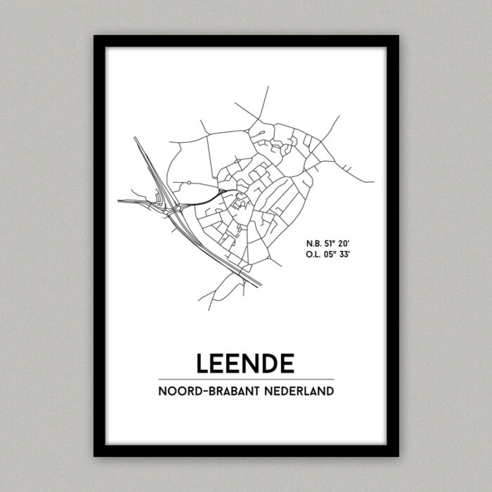 Leende plattegrond poster