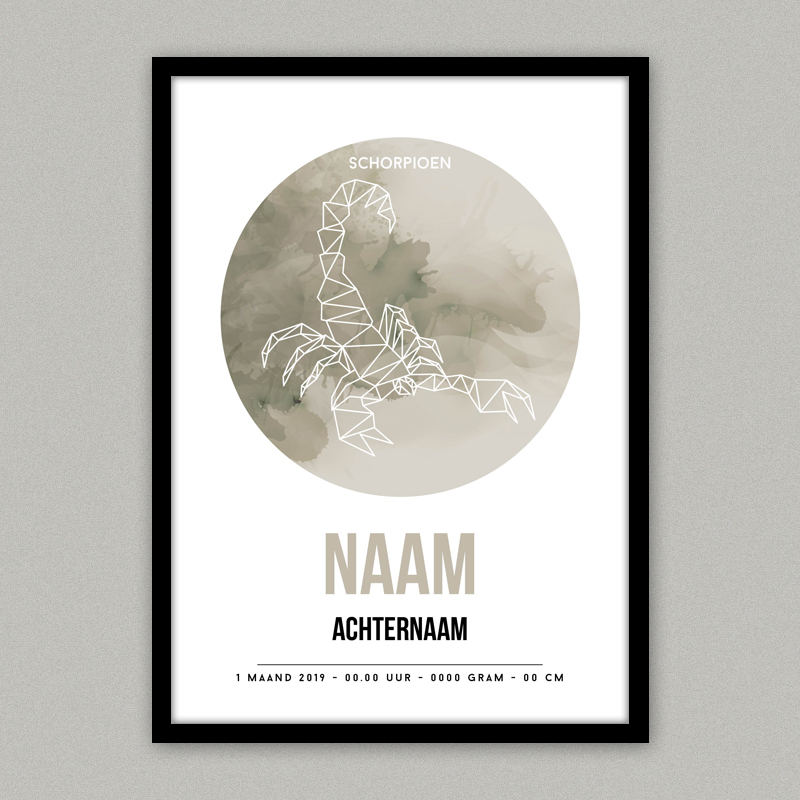 sterrenbeeld-poster-schorpioen