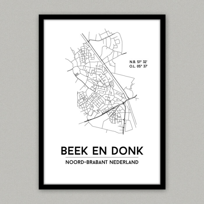 Beek en Donk city poster