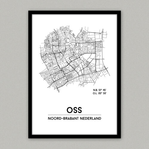 Oss plattegrond poster