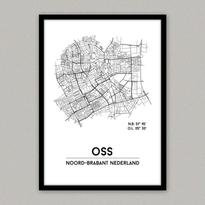 Oss plattegrond poster
