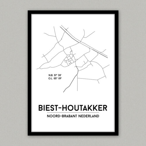 Biest-Houtakker plattegrond poster