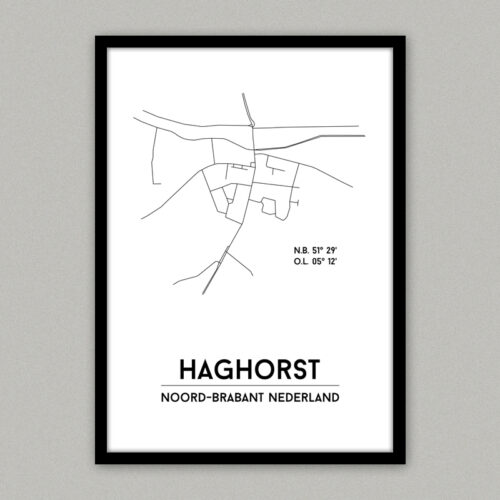 Haghorst plattegrond poster
