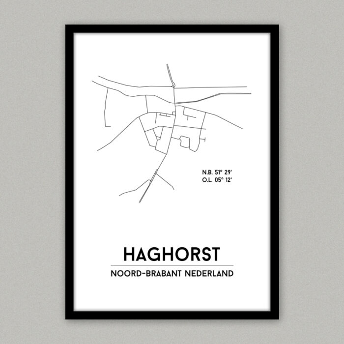Haghorst plattegrond poster