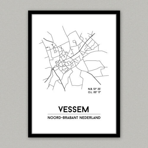 Vessem plattegrond poster