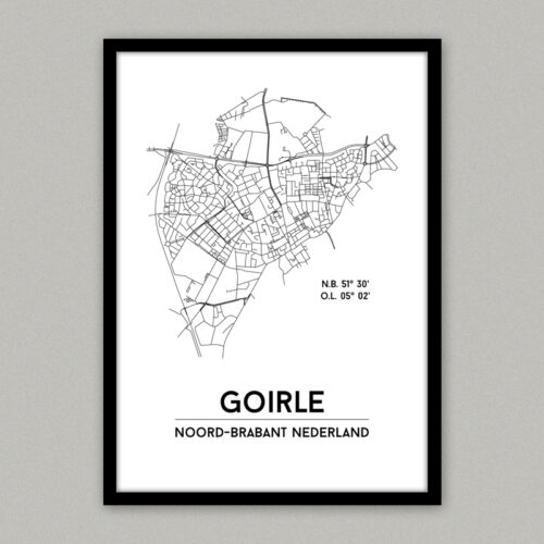 Goirle plattegrond poster