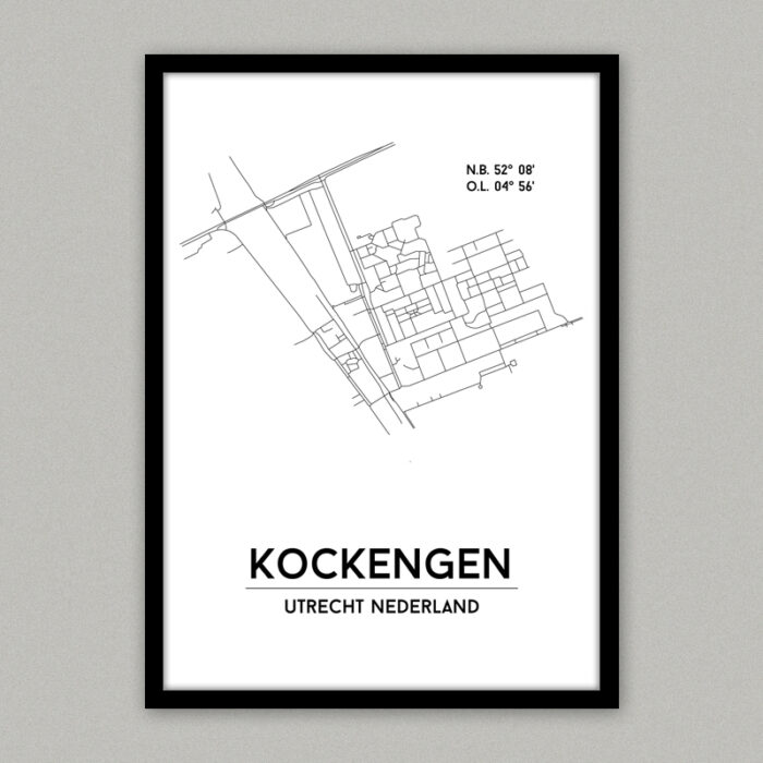 Kockengen plattegrond poster
