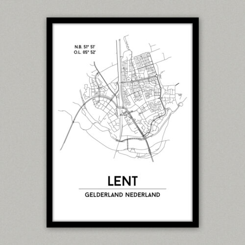 Lent plattegrond poster
