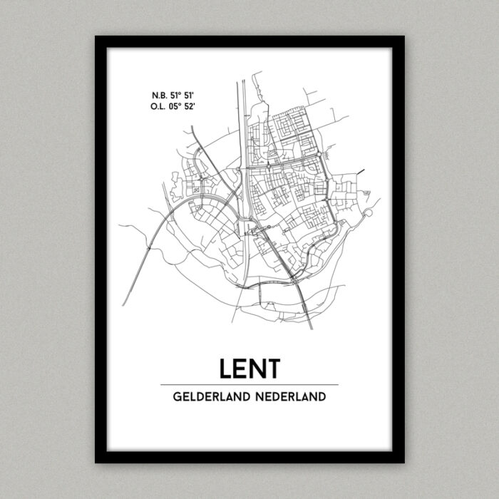 Lent plattegrond poster