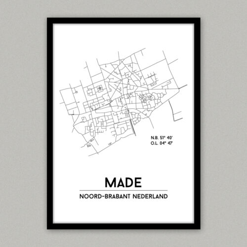 Made plattegrond poster