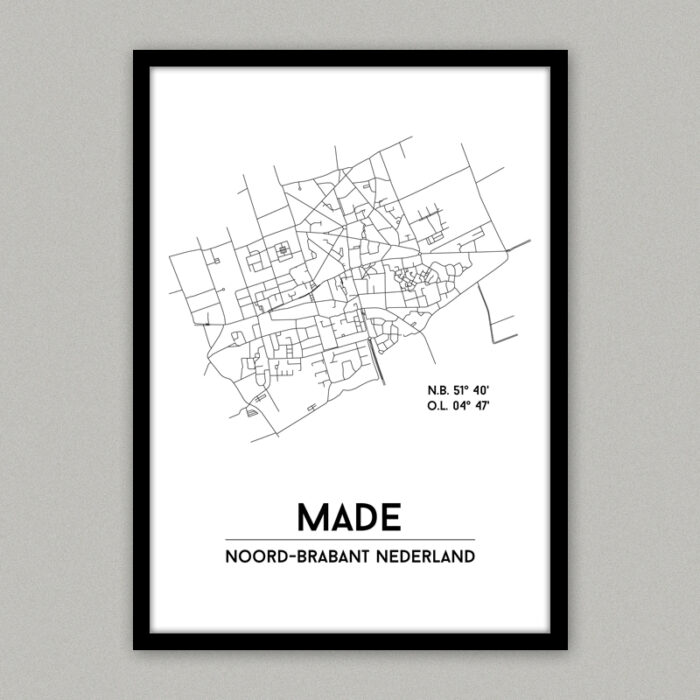 Made plattegrond poster