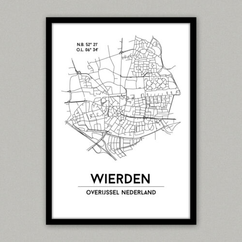 Wierden plattegrond poster