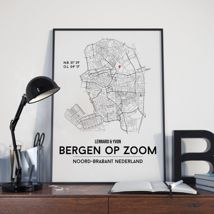 Bergen op Zoom city poster - Afbeelding 2