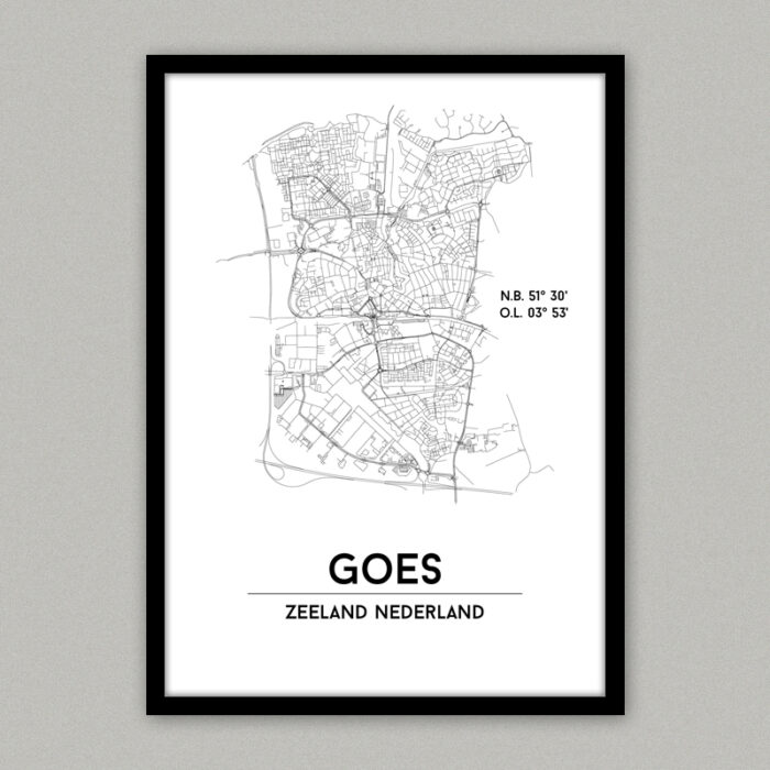 goes plattegrond poster