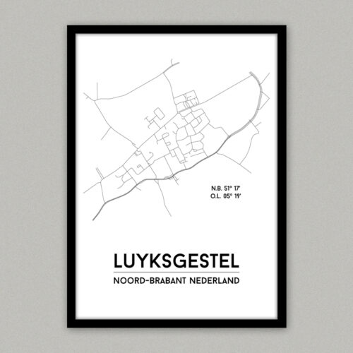 luyksgestel plattegrond poster
