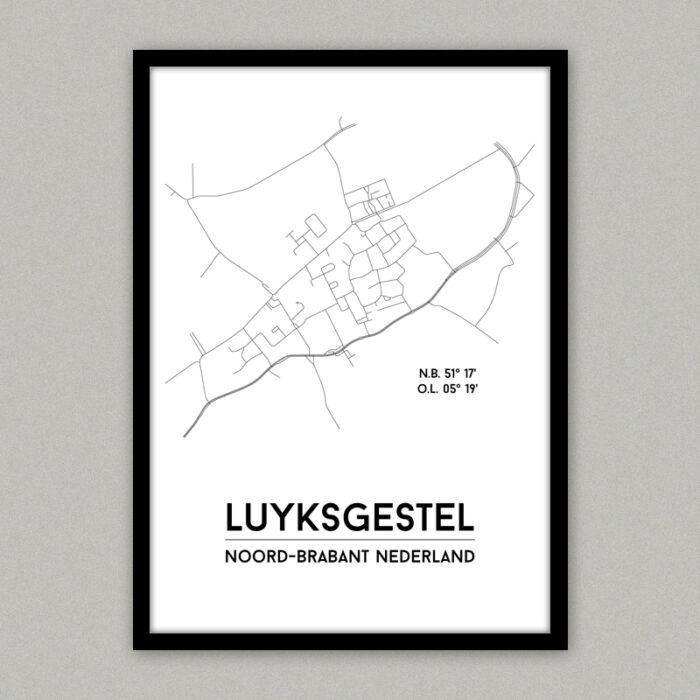 luyksgestel plattegrond poster