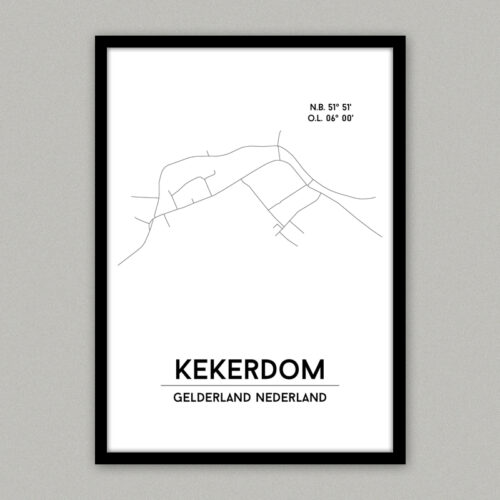 kekerdom plattegrond poster