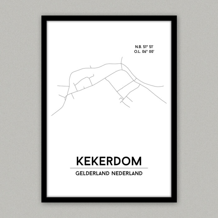 kekerdom plattegrond poster