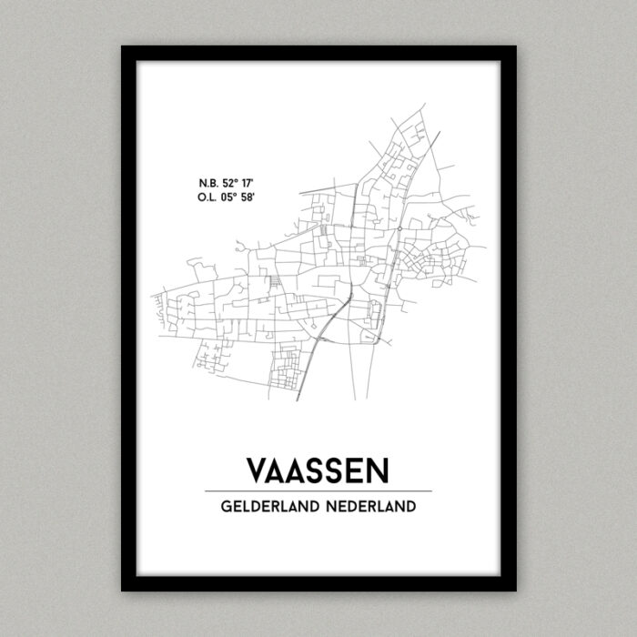 vaassen plattegrond poster