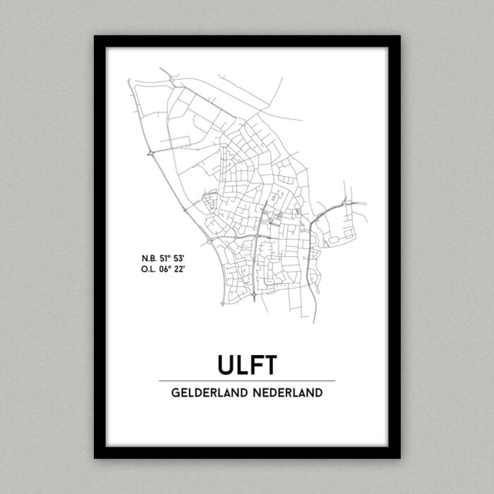 Ulft plattegrond poster