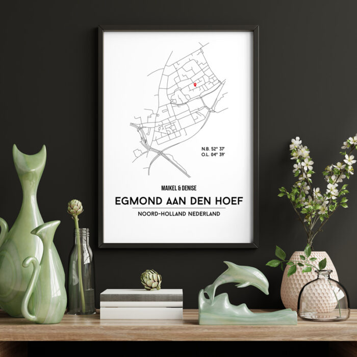 Egmond aan den Hoef city poster - Afbeelding 2