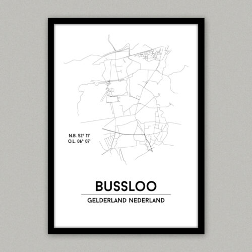 Bussloo plattegrond poster