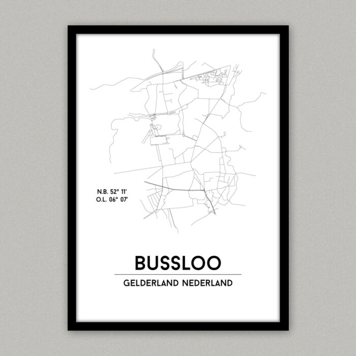 Bussloo plattegrond poster