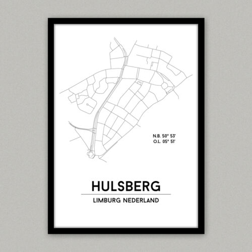 Hulsberg plattegrond poster