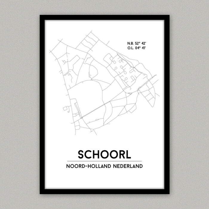 Schoorl plattegrond poster