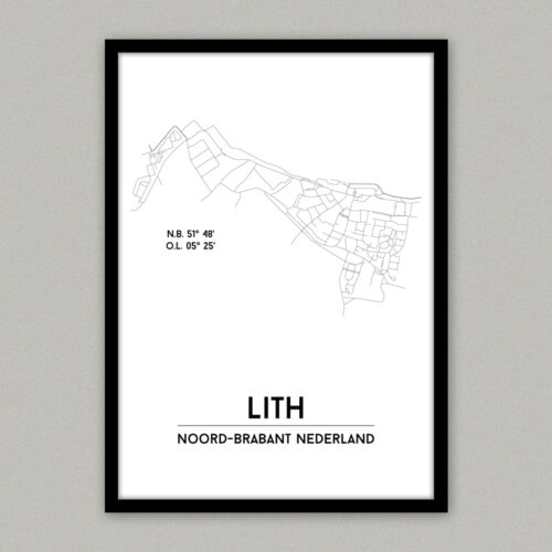 Lith plattegrond poster