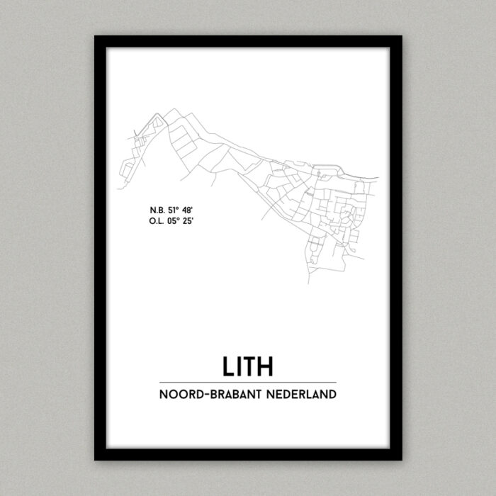 Lith plattegrond poster