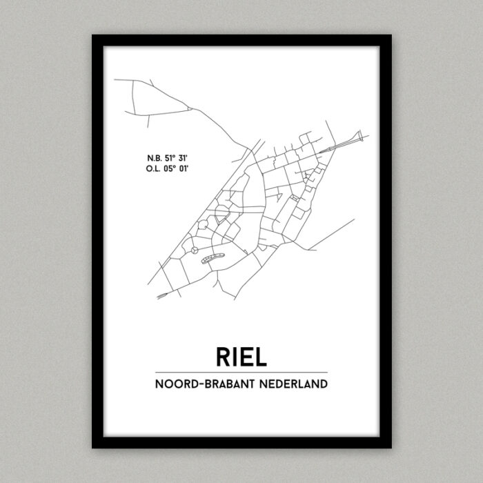 Riel plattegrond poster