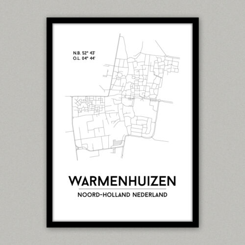 Warenhuizen plattegrond poster