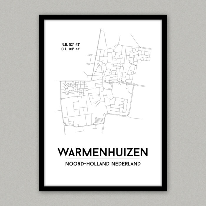 Warenhuizen plattegrond poster