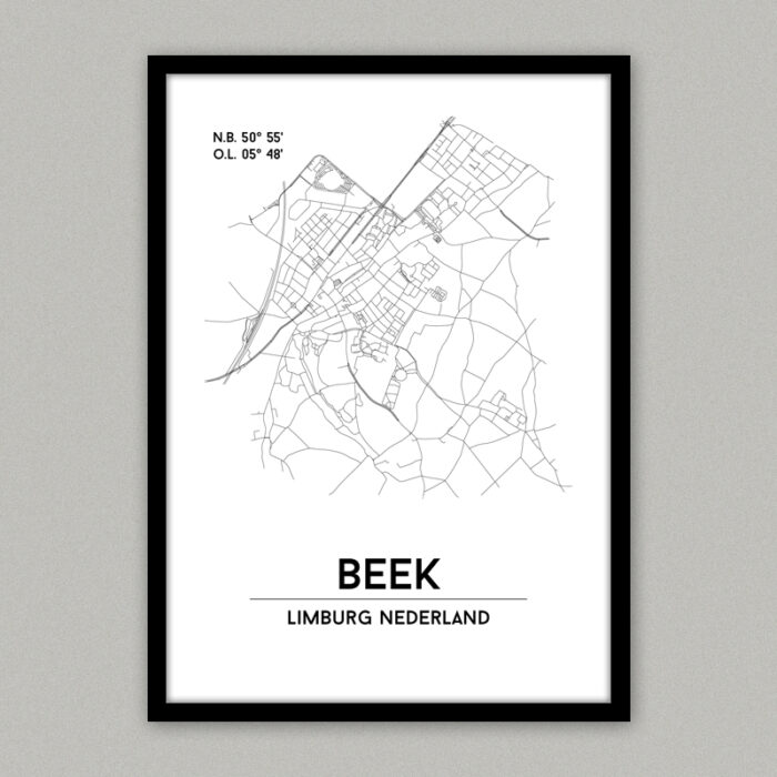 Plattegrond poster Beek