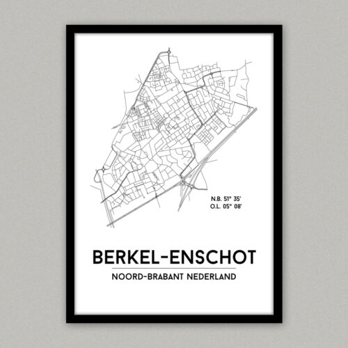 Berket-Enschot plattegrond poster
