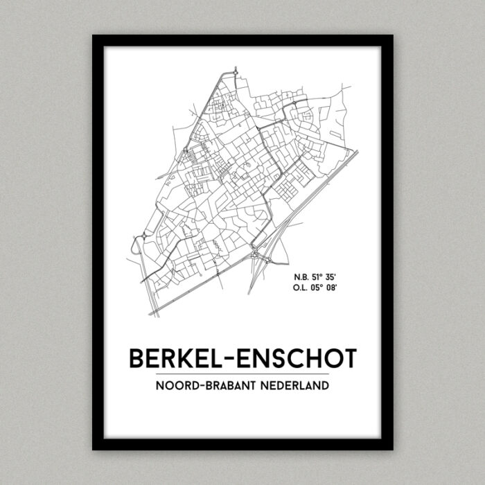 Berket-Enschot plattegrond poster