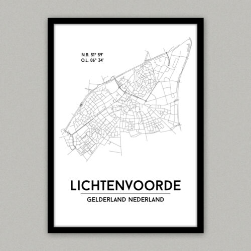 Plattegrond poster Lichtenvoorde