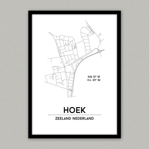 Hoek plattegrond poster