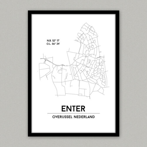 Enter plattegrond poster