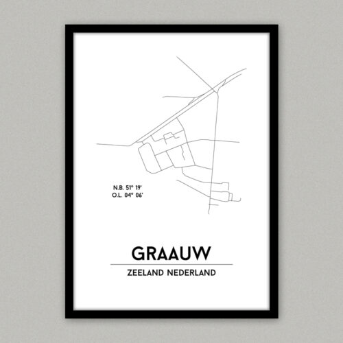 Graauw plattegrond poster