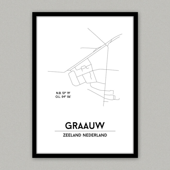 Graauw plattegrond poster
