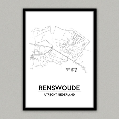 plattegrond poster Renswoude