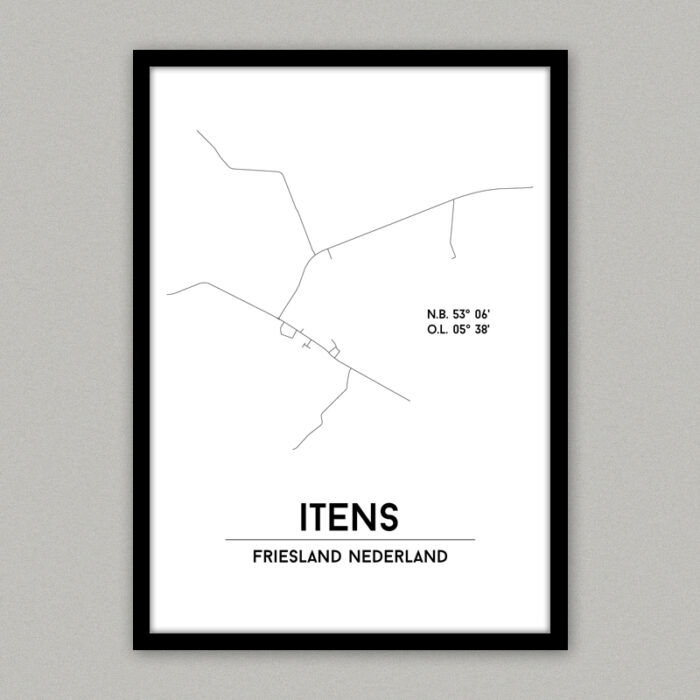 Itens plattegrond poster