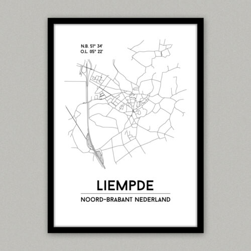 plattegrond poster Liempde