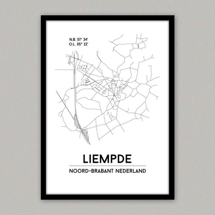 plattegrond poster Liempde