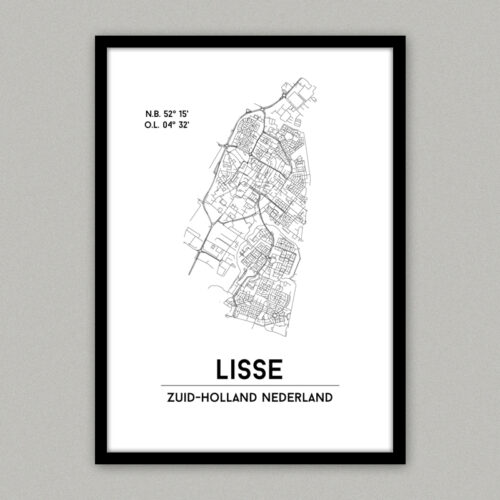 Lisse plattegrond poster