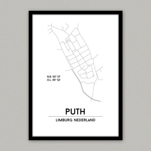puth plattegrond poster