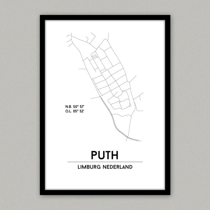 puth plattegrond poster